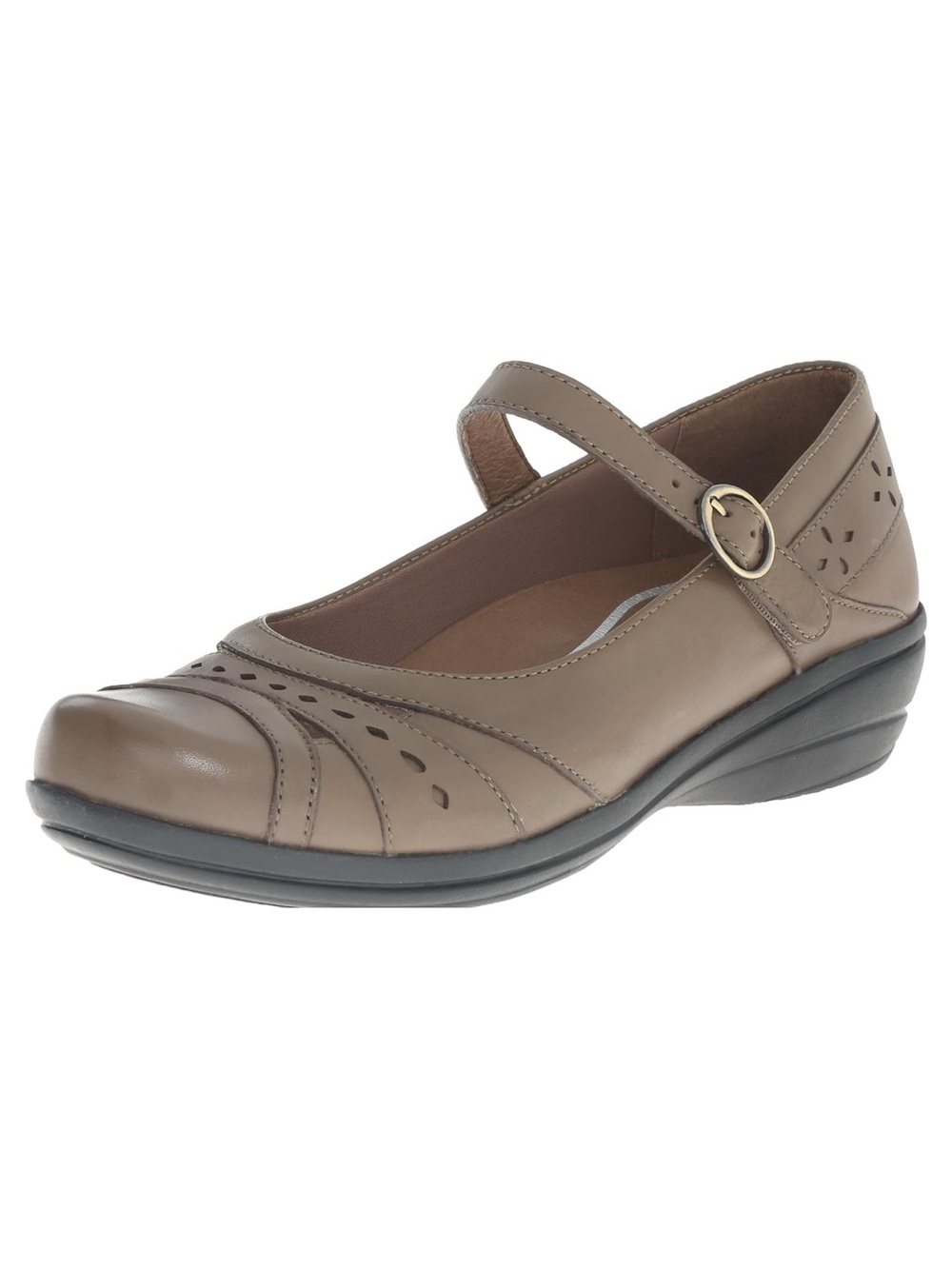 Dansko Mathilda Mary Jane Flat Taupe Tan Brown Leather Orthopedic Arch Support 8